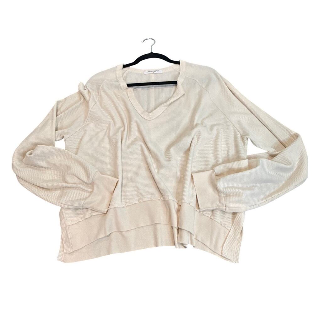 Project Social T Waffle Knit Oversized Tunic Size Large
